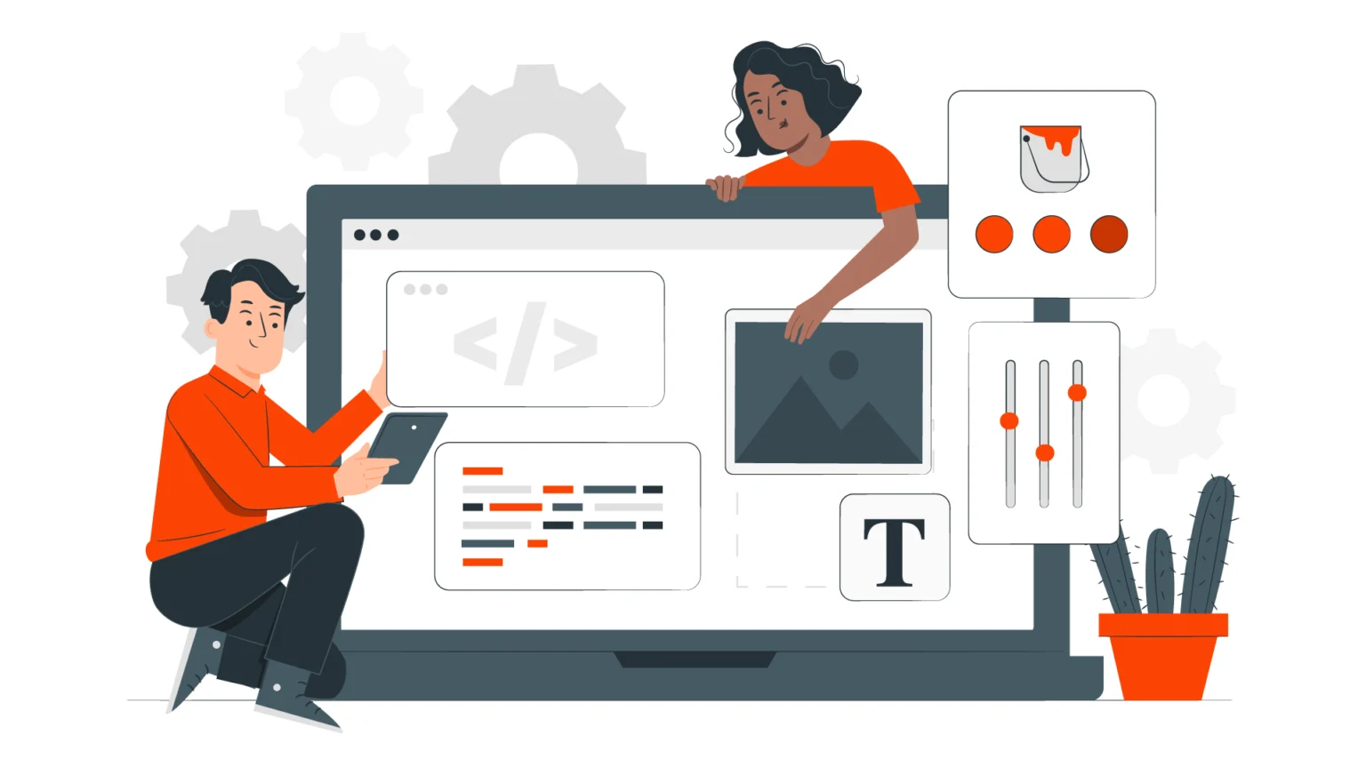 Criação-de-sites- motivos-para-contratar-um-webdesigner-especializado-dois-profissionais-trabalhando-em-uma-tela